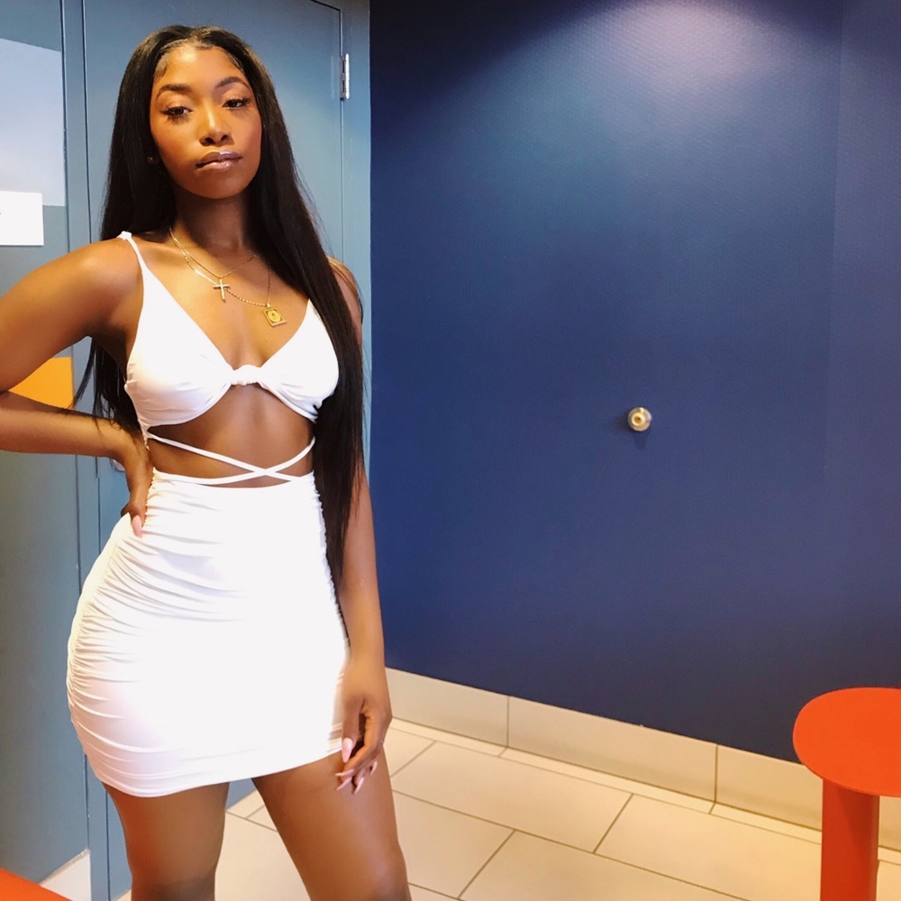 Slinky Bodycon Wrap Dress SOLD